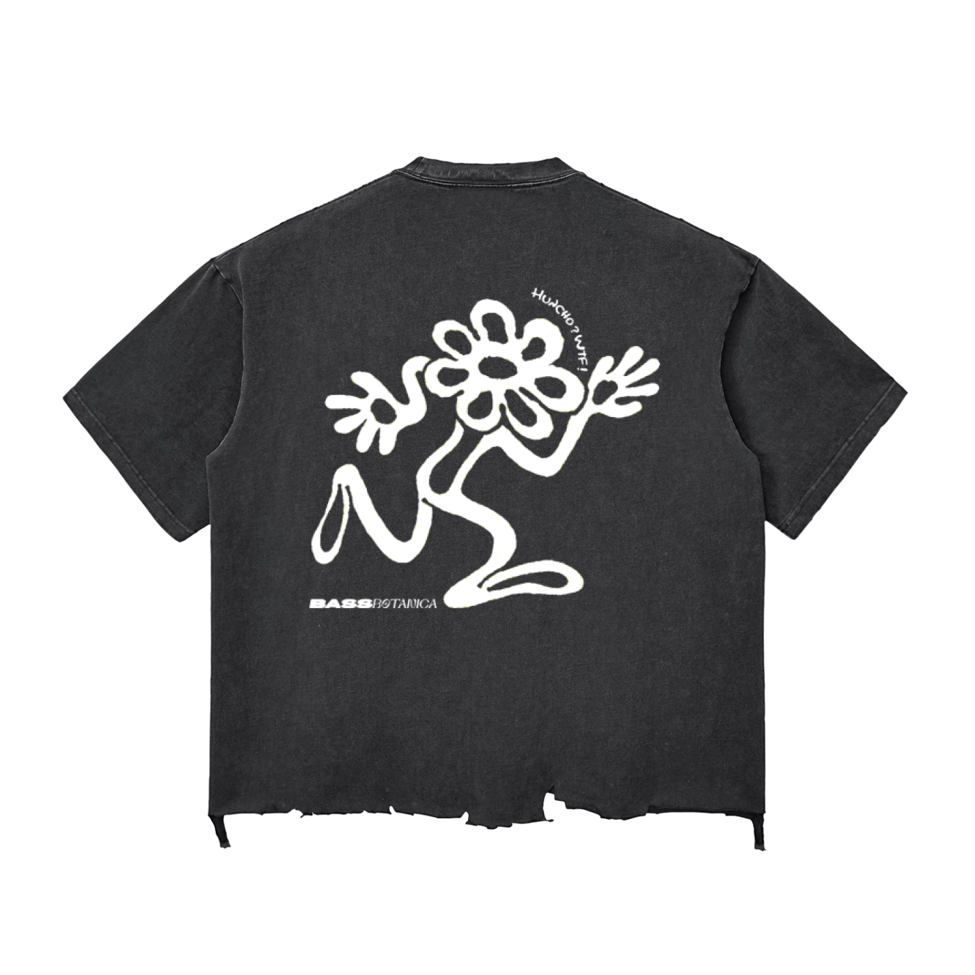 Runnin' into Boxy Botanicals - Snow Wash Raw-Hem.
