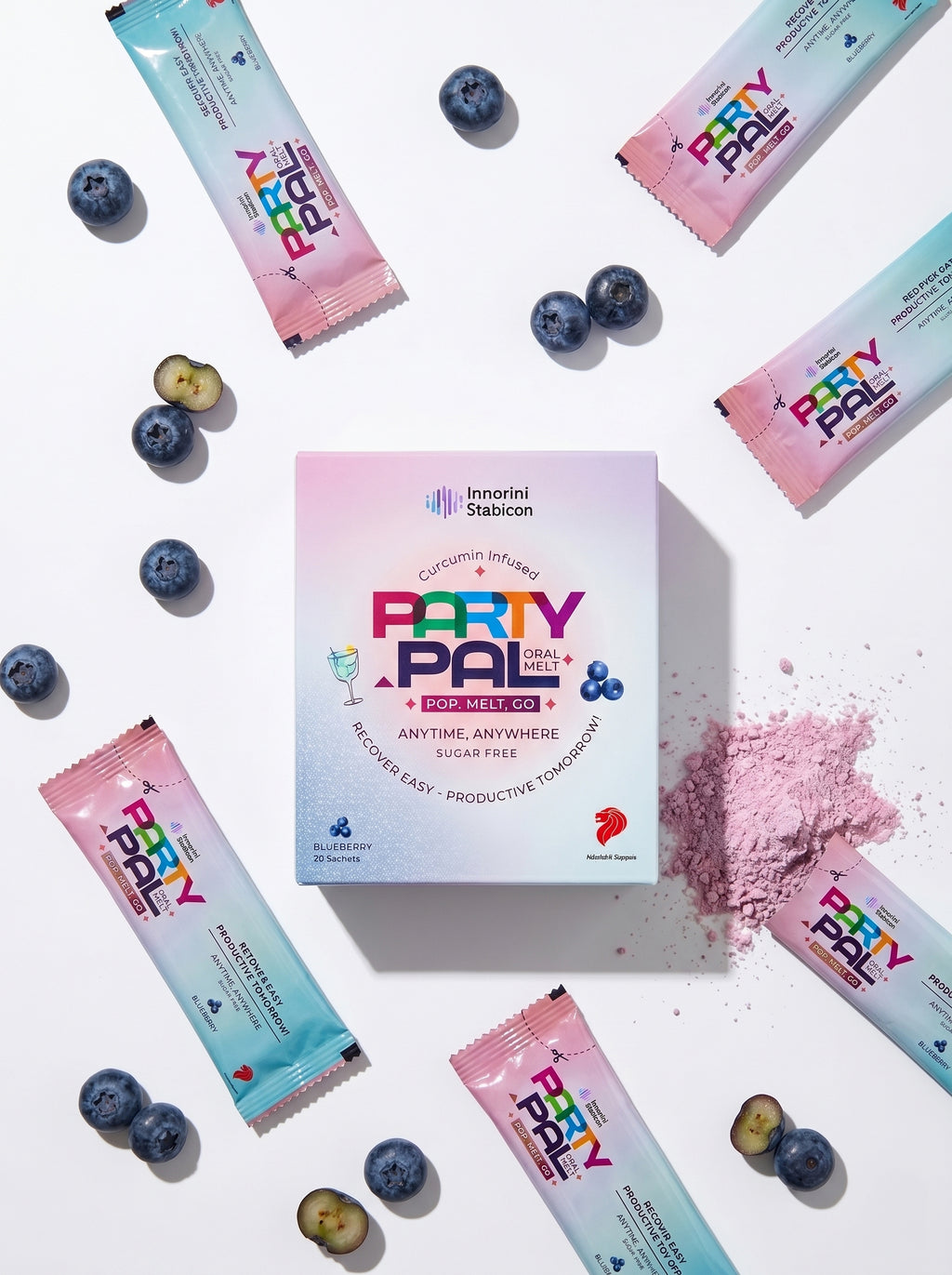 PartyPal | Recover Easy - Blueberry ( 20 Sachets )