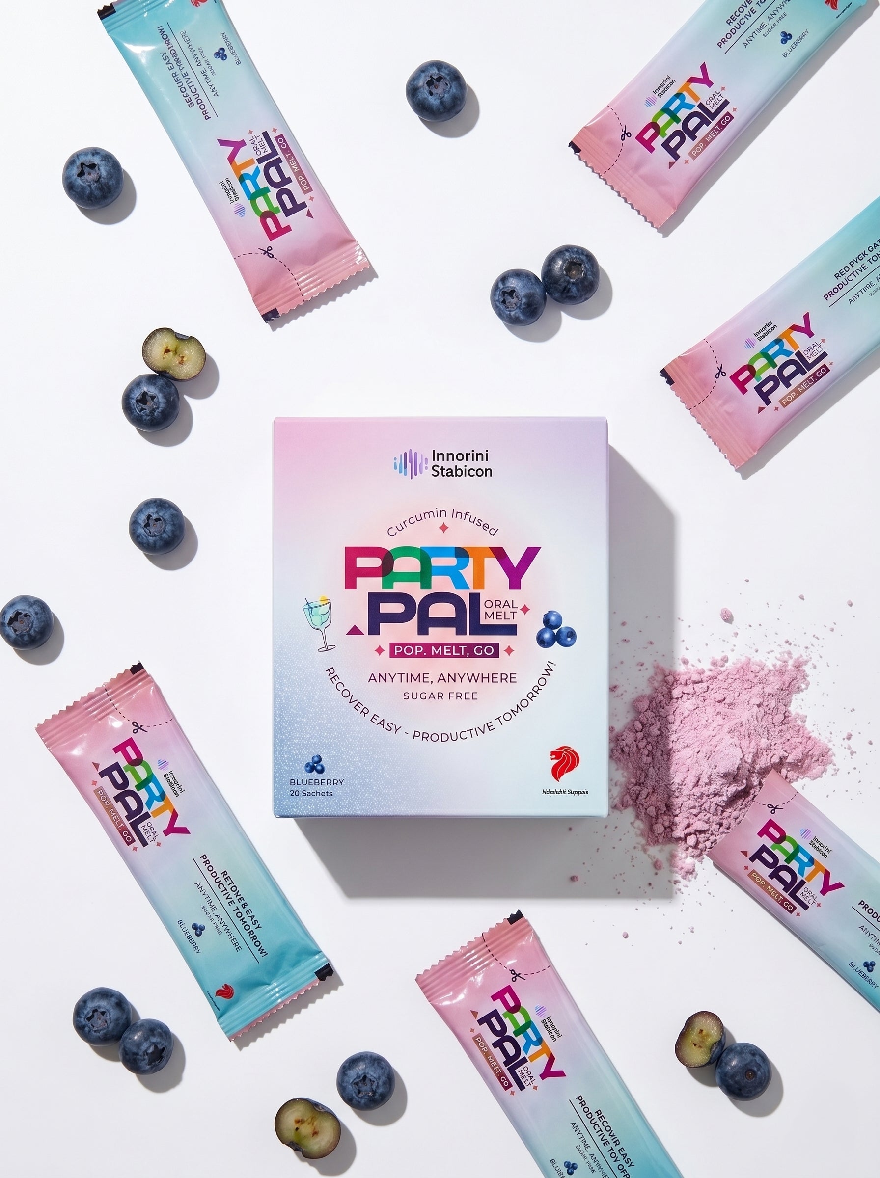 PartyPal | Recover Easy - Blueberry ( 20 Sachets )